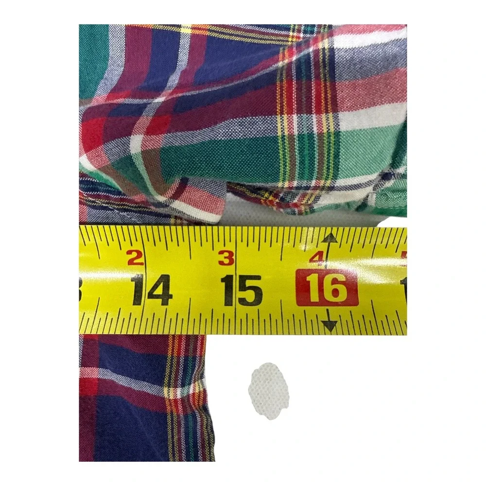 Ralph Lauren Boys Plaid Button Down Shirt Short Sleeve Multi Color Size 5